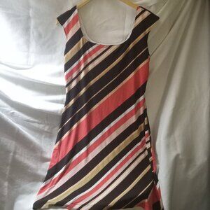 Vintage Sleeveless Striped Merona Dress, Size M
